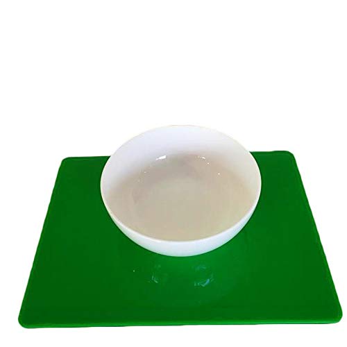 Bright Green Rectangular Placemat Set - Large Size (8 Pack) - Perfect for Dining Tables, Kitchen Countertops, and Party Decorations