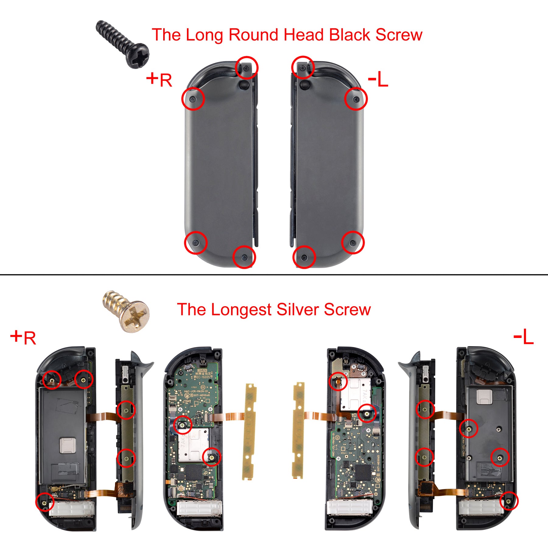 eXtremeRate Joy Con Repair Kit for Nintendo Switch - Full Set of Screwdrivers, Tweezers & Tools (NSAR0033GC) - Perfect for DIY Fixes & Controller Maintenance