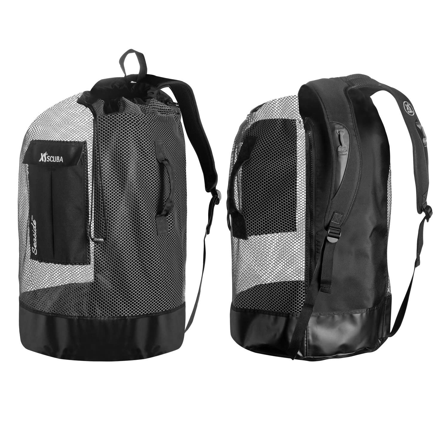 XS Scuba Seaside Elite Mesh Backpack - Lightweight Waterproof Dive Gear Bag for Snorkeling, Beach Travel & Outdoor Adventures