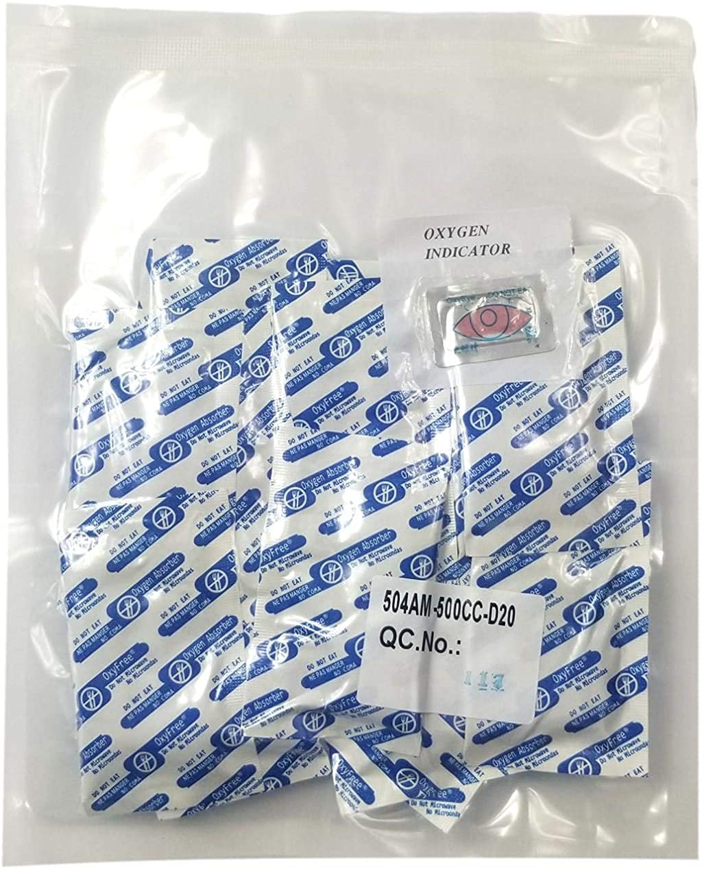 Premium 500cc Oxygen Absorbers for Food Storage - 20 Pack (3 Sets) - Extend Shelf Life of Dry Foods, Grains & Dehydrated Meals - Ideal for Emergency Kits, Camping & Long-Term Food Preservation
