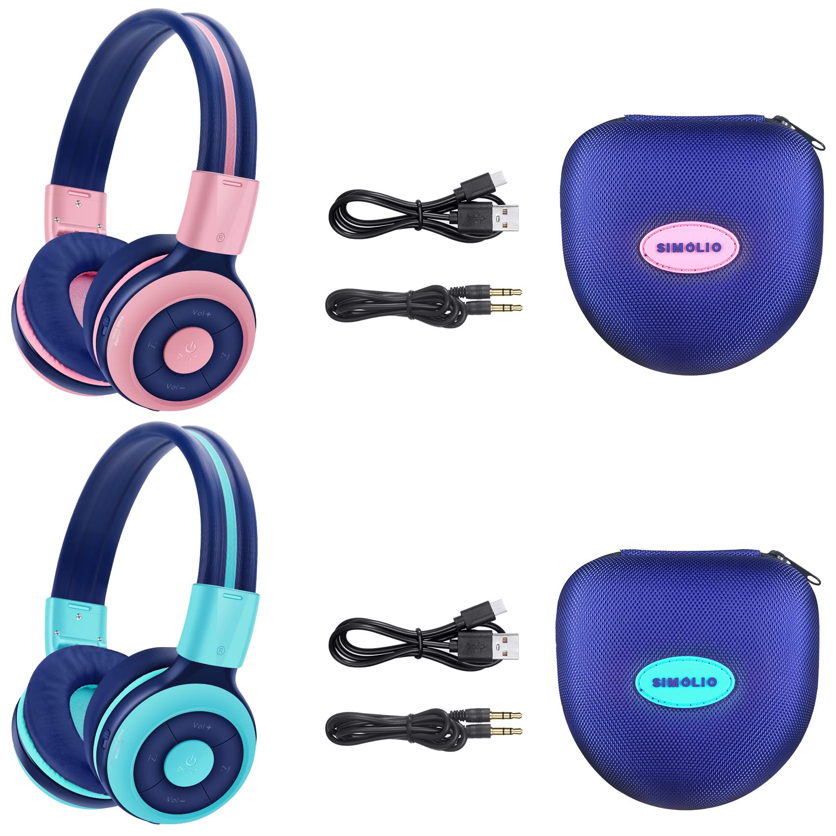 SIMOLIO Wireless IR Headphones for Car DVD | Bluetooth Kids Headphones | Compatible with Honda Odyssey, uConnect VES, Dodge Grand Caravan, Chevy Suburban 2006-2022 | Perfect for Family Road Trips & In-Car Entertainment