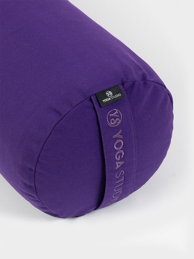 Organic Buckwheat Yoga Bolster Pillow with Drawstring - EU Certified for Hot Yoga, Meditation & Home Workouts