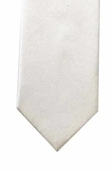 LA Smith Plain Silk Twill Tie for Men - Classic Business Necktie for Office, Wedding & Formal Occasions