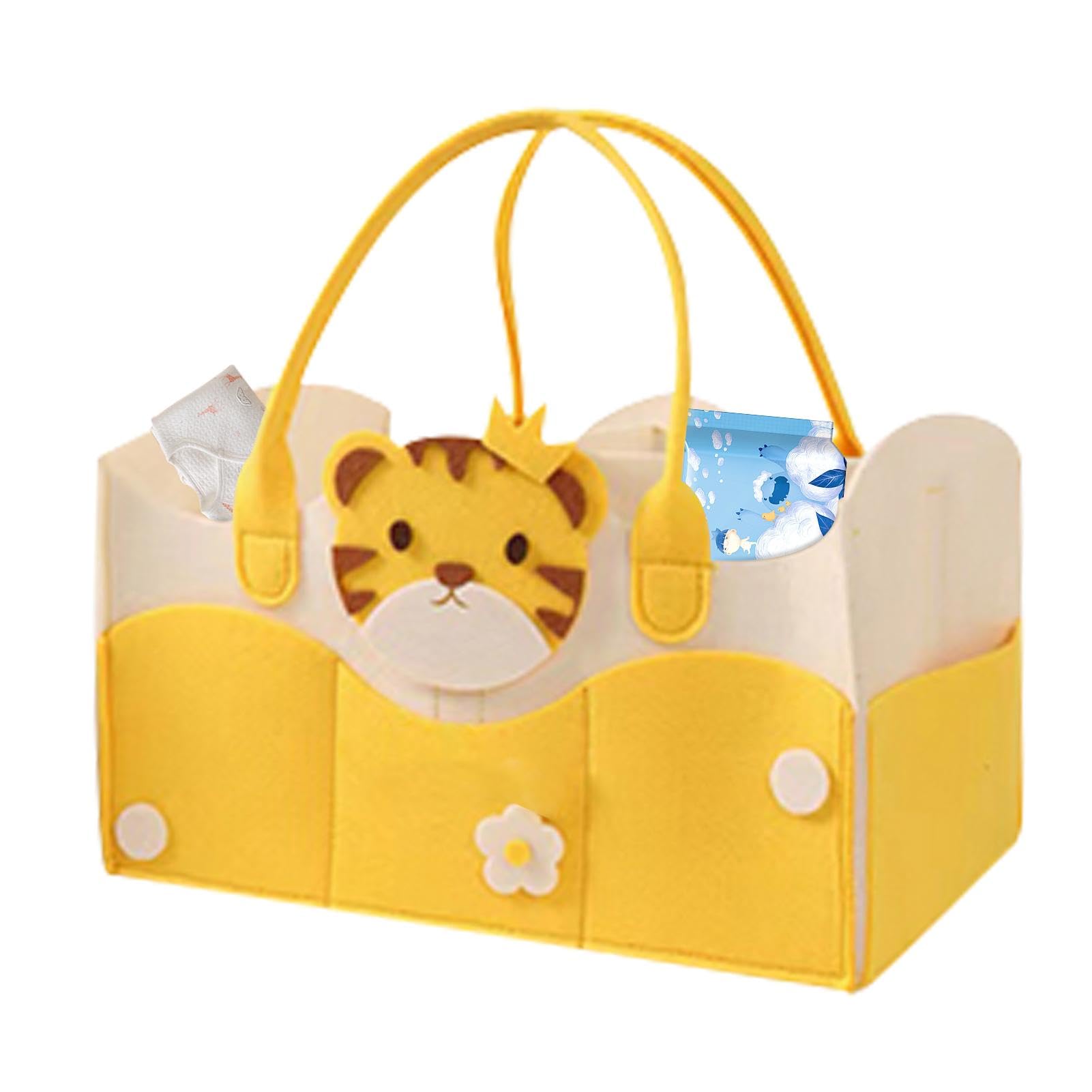 Stylish Large Travel Diaper Tote Bag with Smart Divided Design for Organization - Perfect for Baby Essentials, Parenting Outings & Family Travel