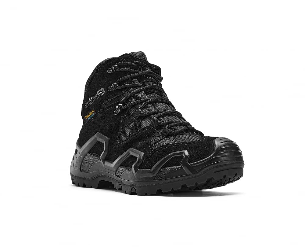 MUTERUN Men's Waterproof Hiking Boots - Lightweight Mid Ankle Trekking Shoes for Backpacking, Outdoor Tactical & Combat Mountaineering - Perfect for Hiking, Camping and Outdoor Adventures
