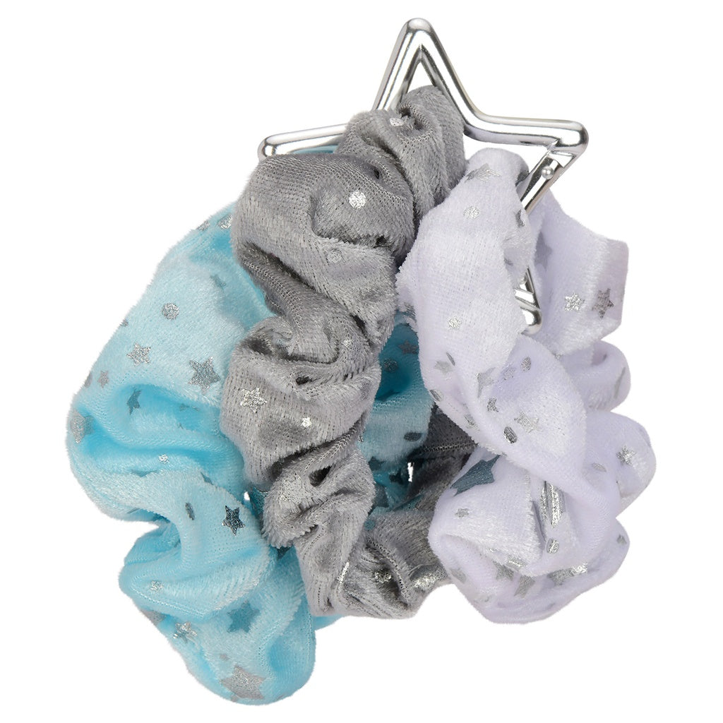 Icream Shining Star Hair Scrunchies Set - 6 Pack Cute Glitter Hair Ties for Women & Girls - Perfect for School, Parties, Workouts & Everyday Use
