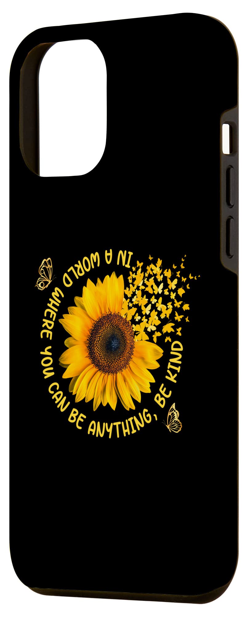 iPhone 12 Pro Max Case - Kind Sunflower Design, Shockproof Protective Cover for iPhone 12 Pro Max (6.7 Inch) - Perfect for Everyday Use, Travel & Gifts
