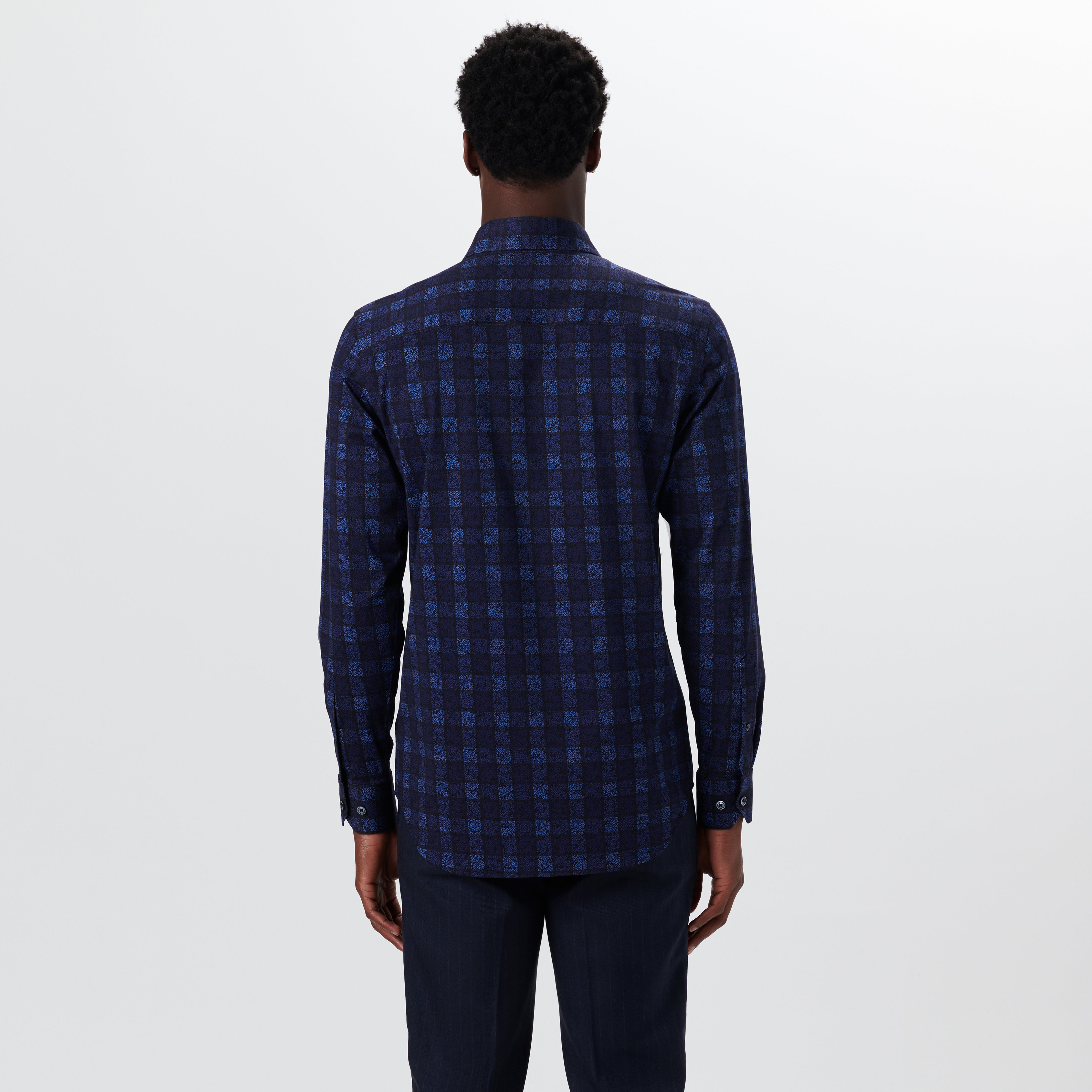 JAMES Floral Check Cotton Shirt for Men - Soft & Breathable Button Down Casual Shirt - Perfect for Office, Date Night & Spring Outfits