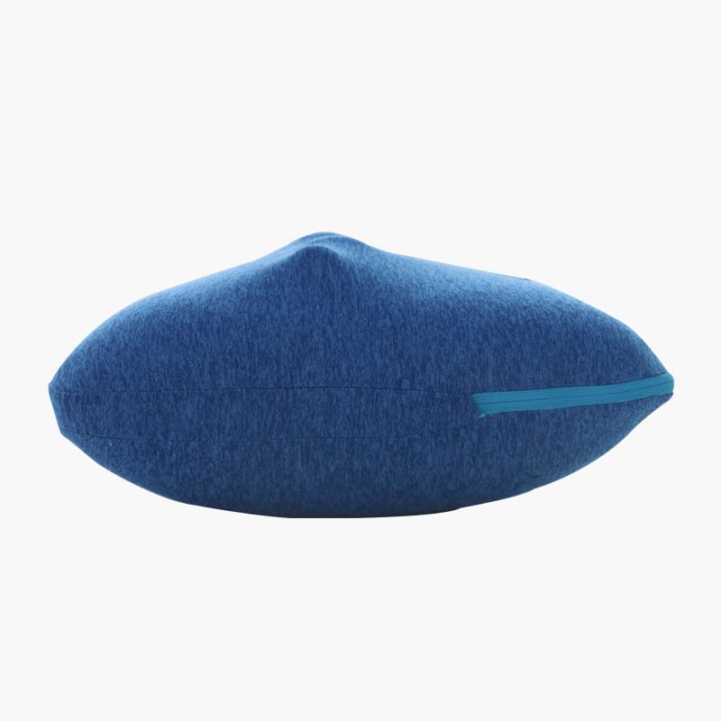 Master Massage Bravo Shiatsu 4D Kneading Deep Tissue Massage Pillow - Dark Blue | Portable Neck & Back Pain Relief for Home, Office & Car Use