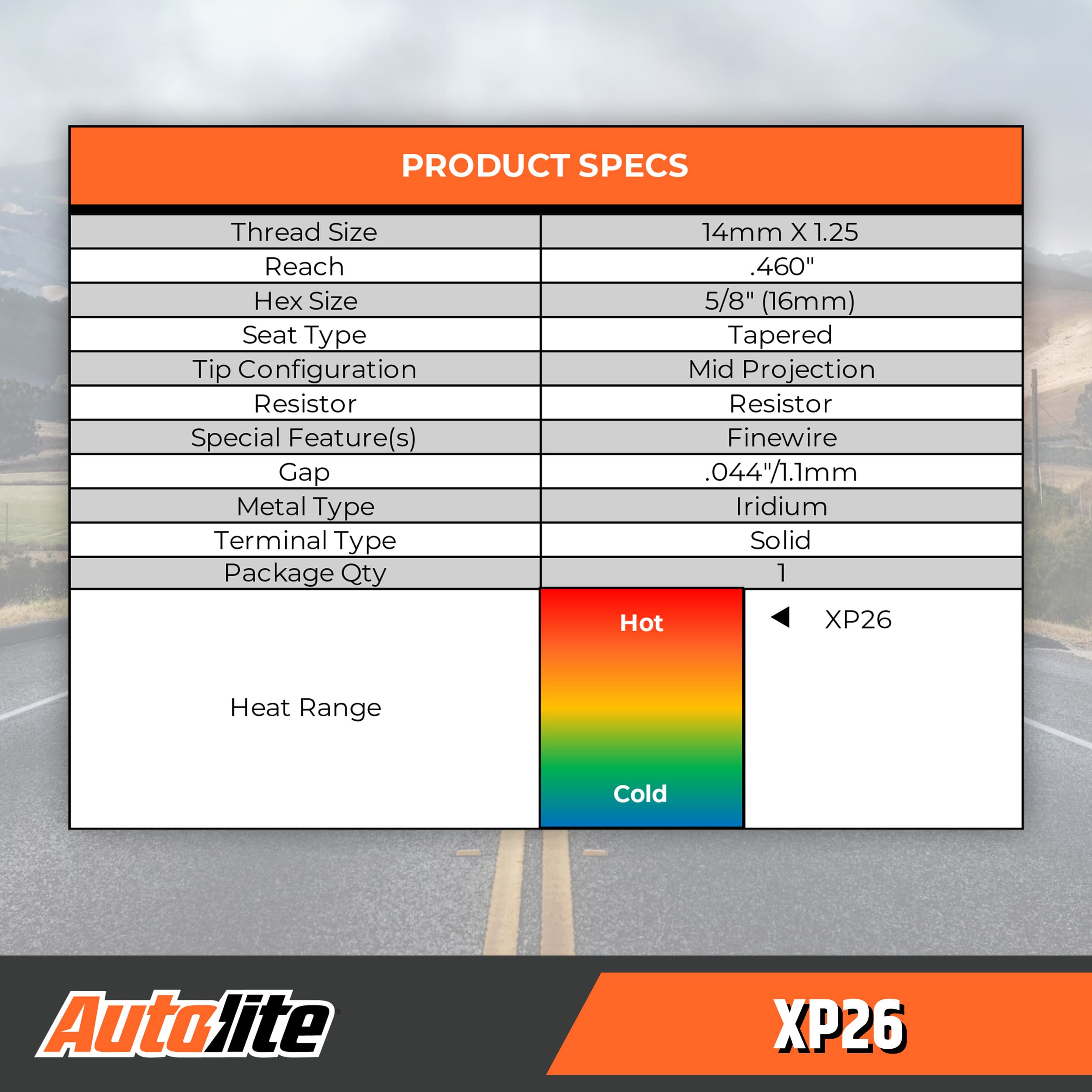 Autolite Iridium XP XP26 Spark Plugs - 4 Pack High Performance Replacement for Cars, Trucks & SUVs - Improved Fuel Efficiency & Engine Power for Daily Driving & Long Trips