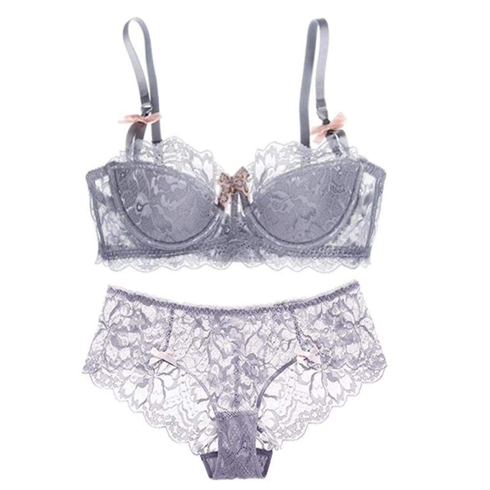 Lace Nursing & Maternity Bandeau Bra - Comfortable Mastectomy Bras with Embroidery, Sexy Transparent Lingerie Set for Plus Size Women | Perfect for Breastfeeding, Post-Surgery Recovery and Intimate Moments