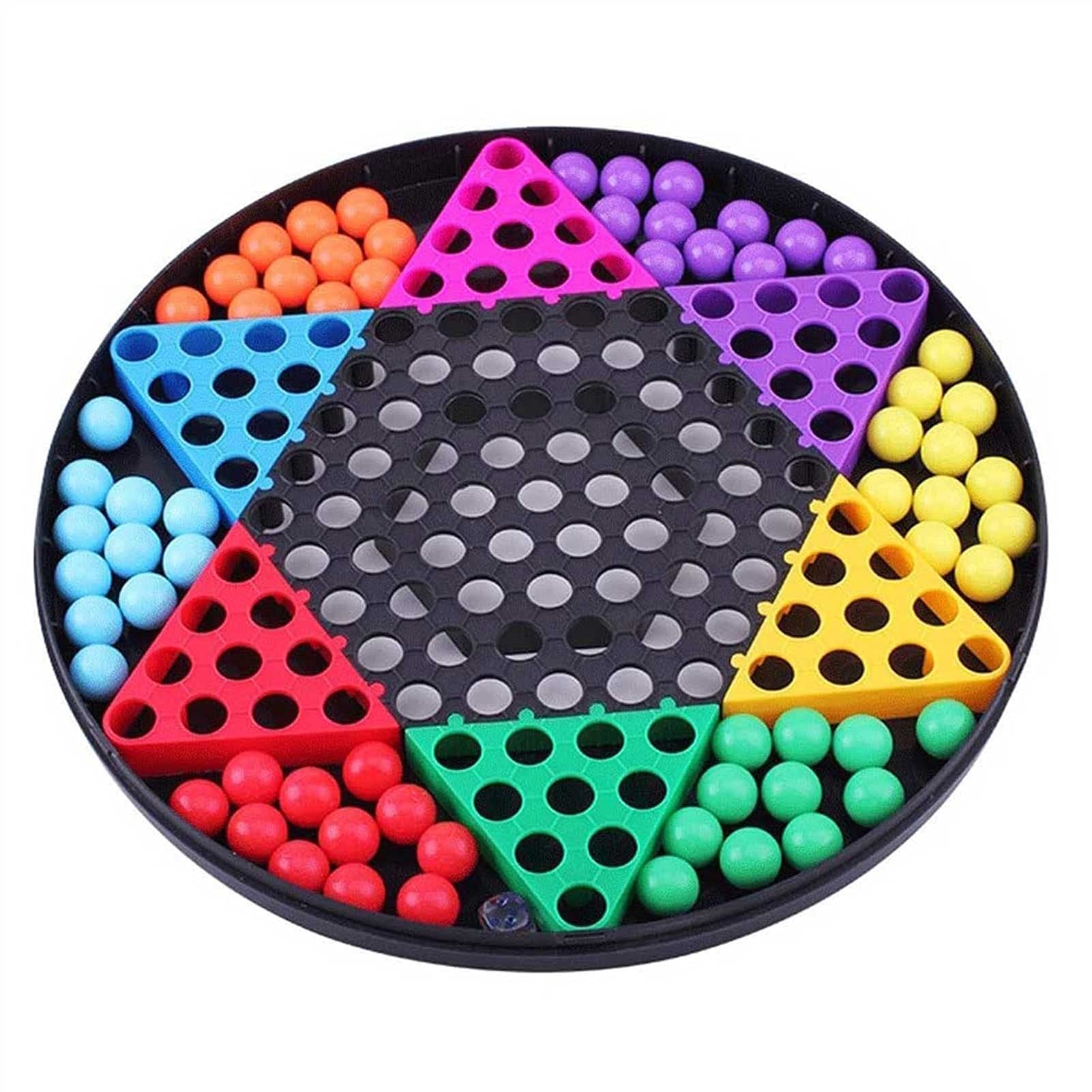 UOOD Chinese Checkers Board Game - Classic Strategy & Puzzle Game for Family, Adults & Kids - Fun Brain Teaser for Parties, Game Nights & Senior Activities