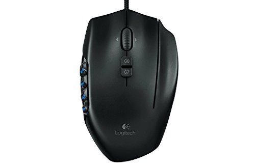 Logitech G600 MMO Gaming Mouse - Wired USB Laser Mouse with 20 Programmable Buttons for PC Gaming - Perfect for World of Warcraft, Final Fantasy XIV, and Other MMO RPGs