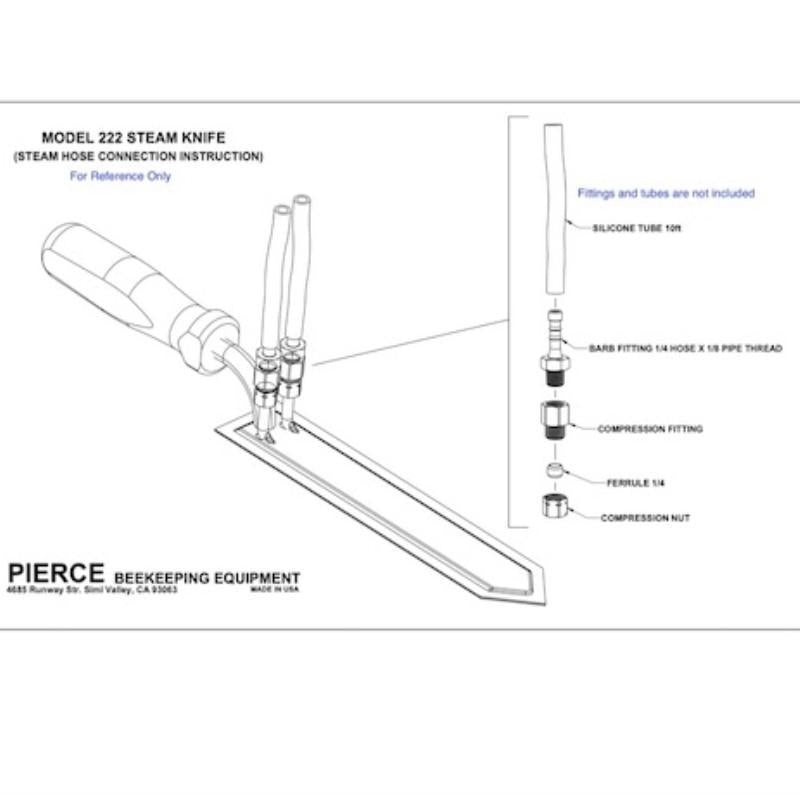 Premium Uncapping Steam Knife for Beekeeping - Stainless Steel Hive Tool with Comfort Grip - Perfect for Honey Harvesting, Wax Removal & Hive Maintenance