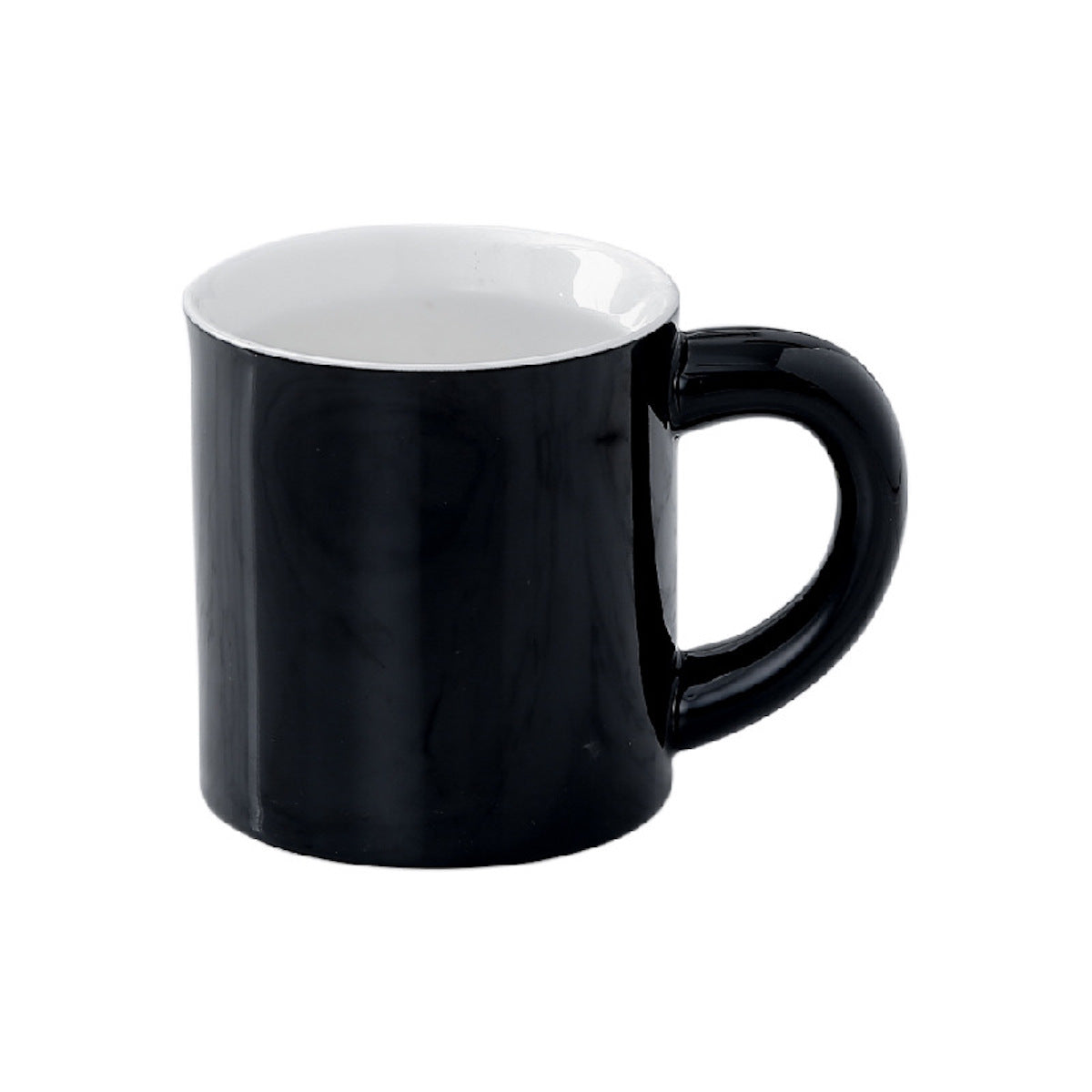 I.XXI 300ml Ceramic Coffee Mug - Black, Durable & Stylish for Home, Office, or Gifts - Perfect for Hot & Cold Beverages