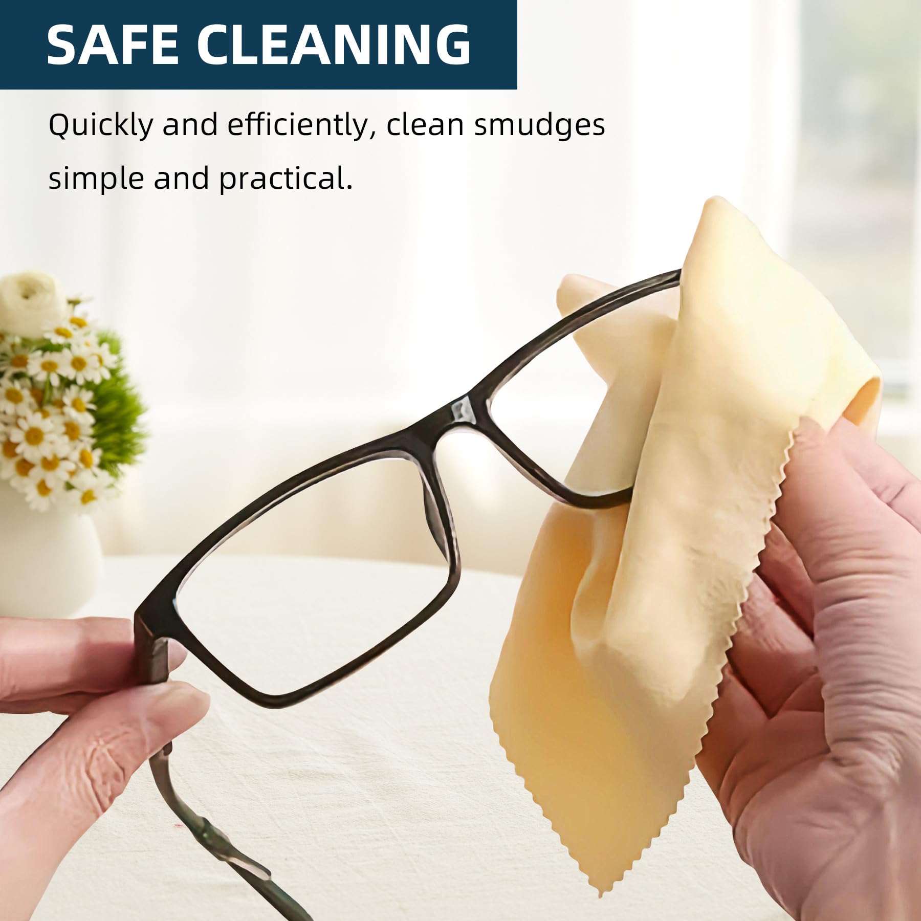 AIMI Multi-Color Microfiber Cleaning Cloths - 12 Pack 6x7 Inch Lens Cleaning Cloths for Glasses, Phones, Screens & Delicate Surfaces | Perfect for Home, Office, Travel & Car Use