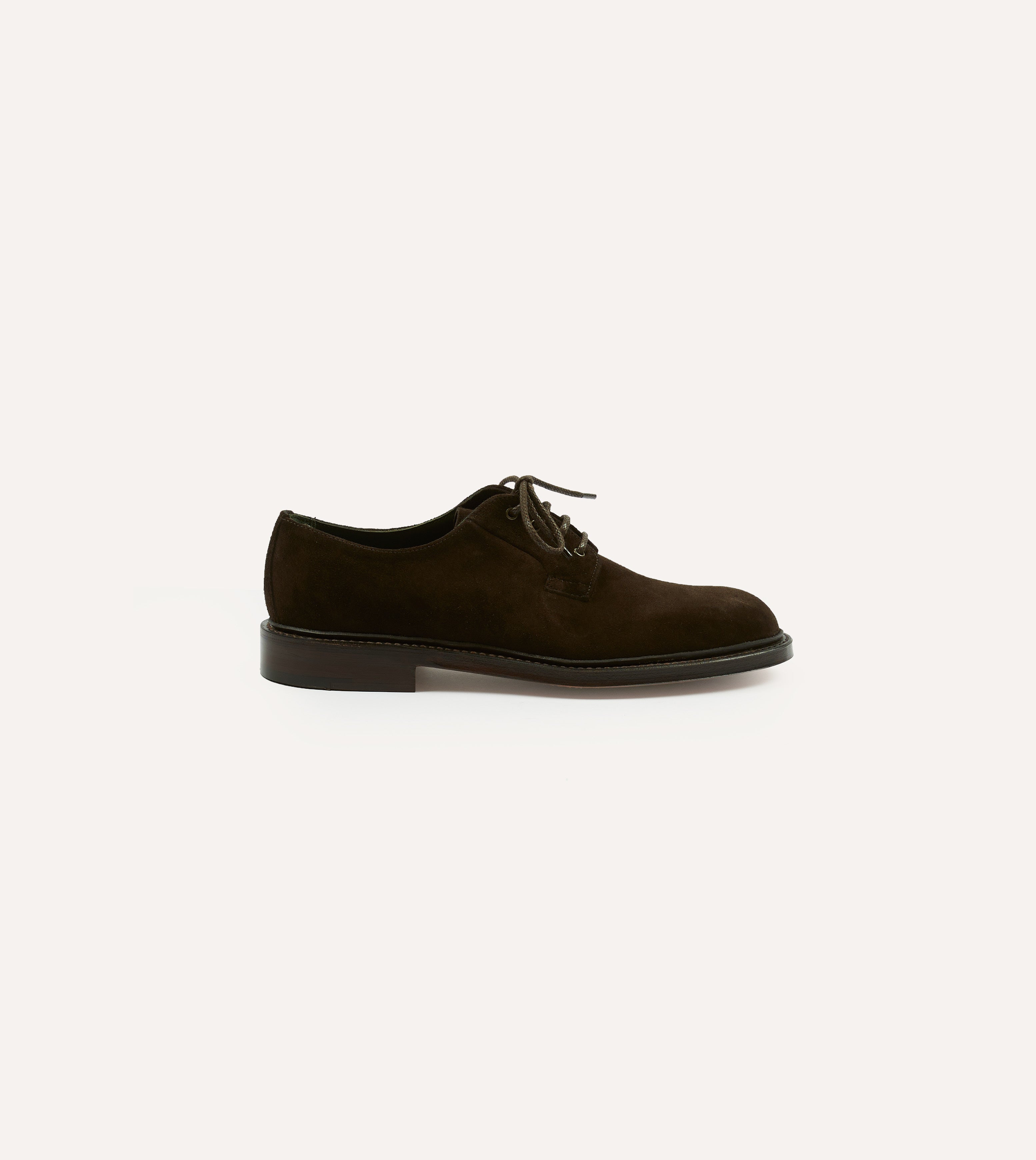 Premium Dark Brown Suede Derby Shoes - Goodyear Welted Construction for Durability - Classic Men's Dress Shoes for Office, Wedding & Formal Occasions