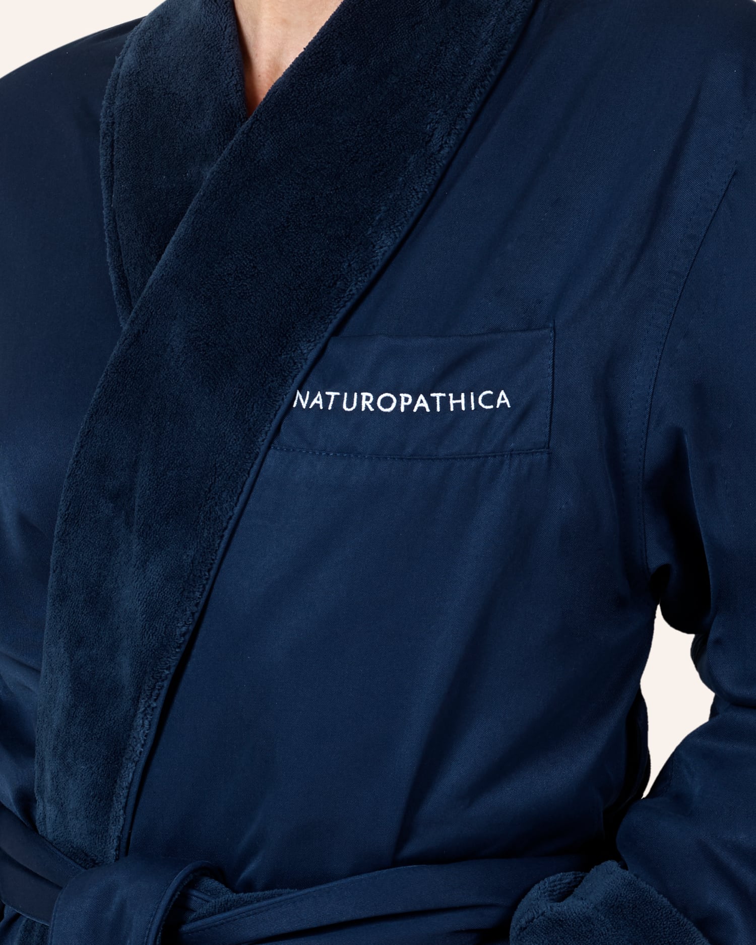 Naturopathica Organic Cotton Robe for Women - Soft & Comfortable Spa Robe for Relaxation at Home, After Bath, or Yoga