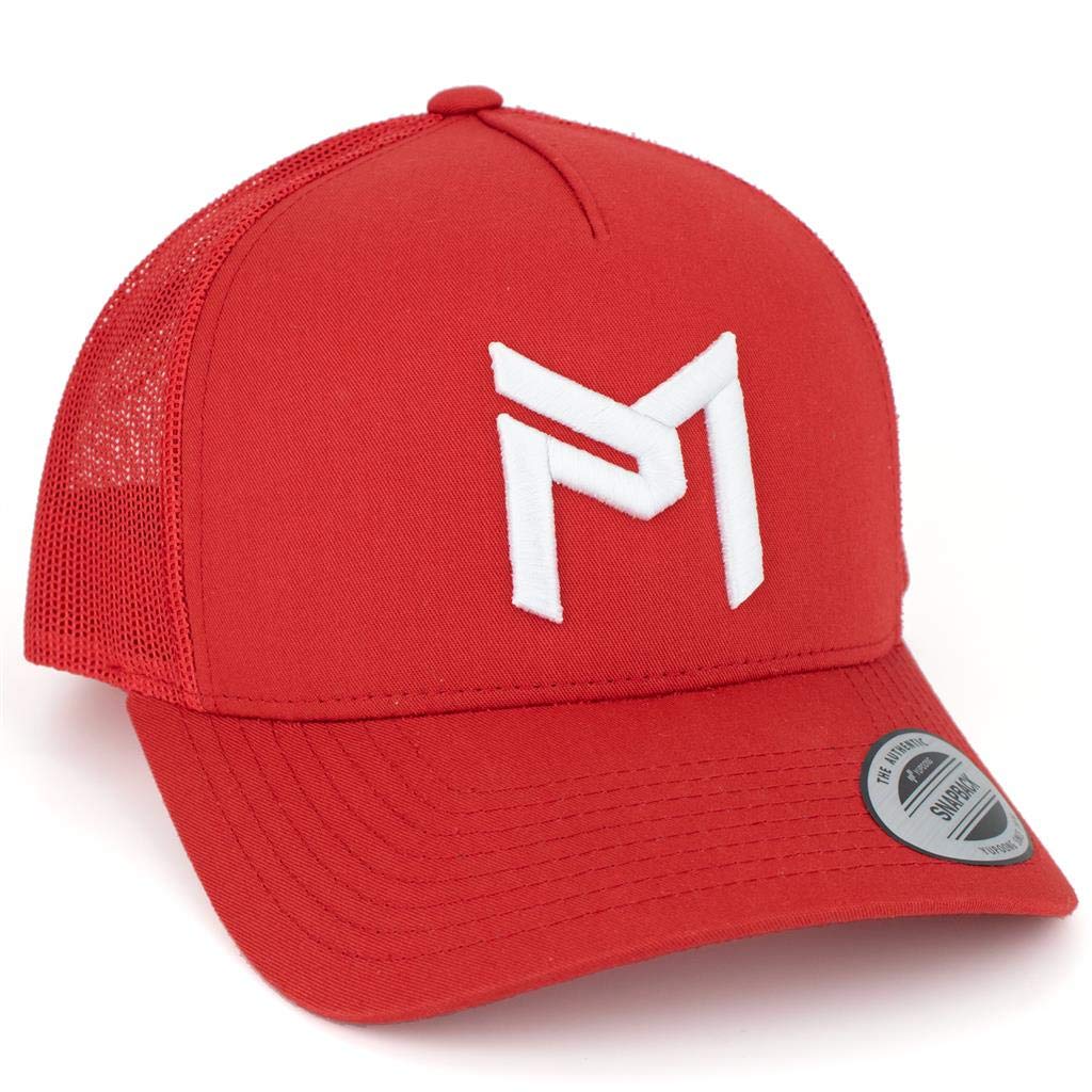 Discraft Paul McBeth PM Logo Snapback Trucker Hat - Adjustable Mesh Back Disc Golf Cap for Men & Women - Perfect for Outdoor Sports, Casual Wear & Fan Merchandise