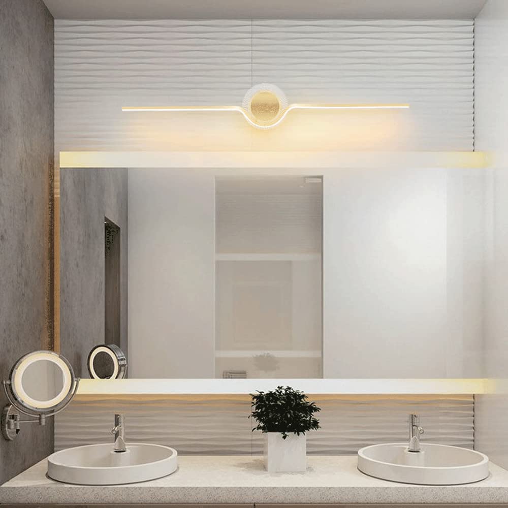 LED Bathroom Mirror Light – Acrylic Vanity Wall Mount Lamp with Front Lighting for Makeup & Dressing Table | Above Mirror Cabinet Lighting Fixture | Waterproof Linear Vanity Mirror Lights for Bathroom, Bedroom & Salon Use