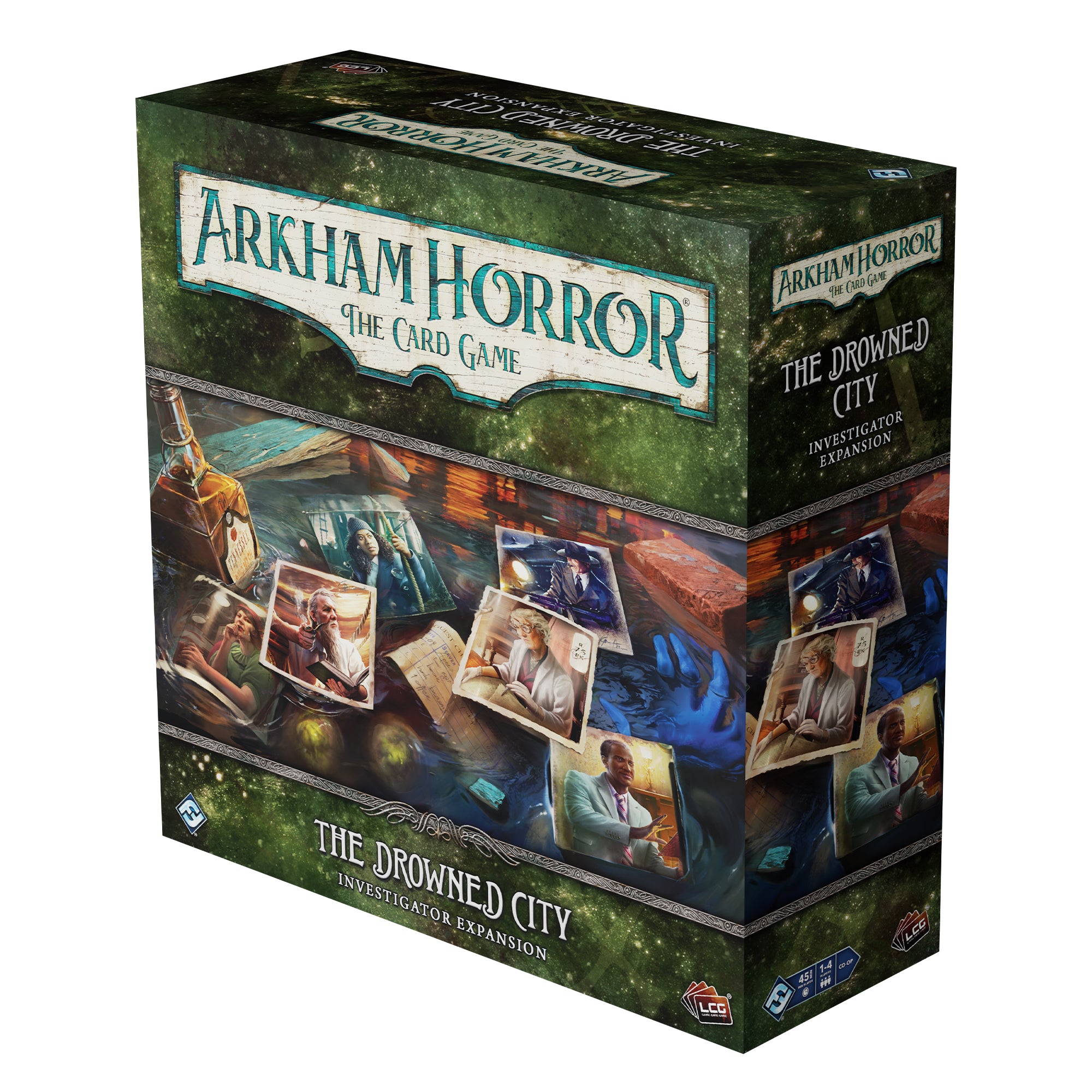 Arkham Horror: The Card Game - The Drowned City Investigator Expansion | Horror Themed Strategy Card Game for Adults | Perfect for Game Nights & Halloween Parties