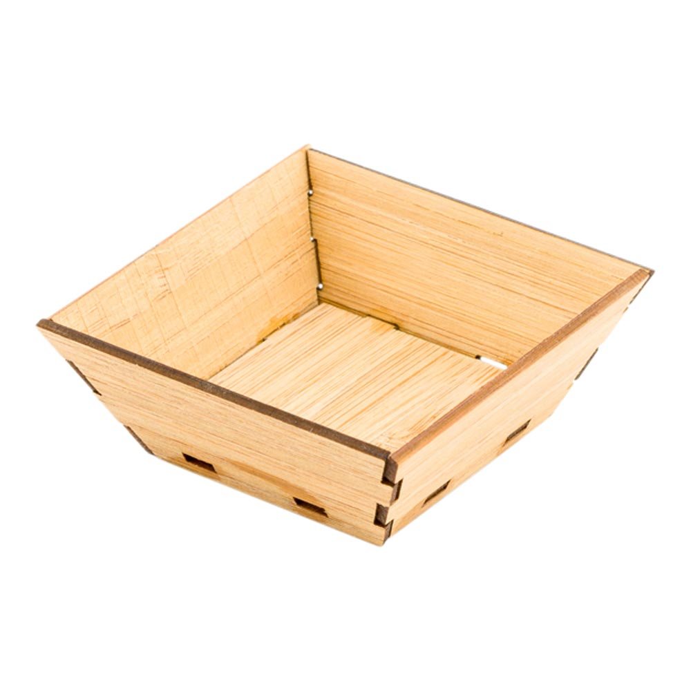 1.5 oz Square Mini Appetizer & Dessert Cups - 100-Pack Eco-Friendly Disposable Bamboo Tasting Bowls for Snacks, Samples, Catering & Party Plating