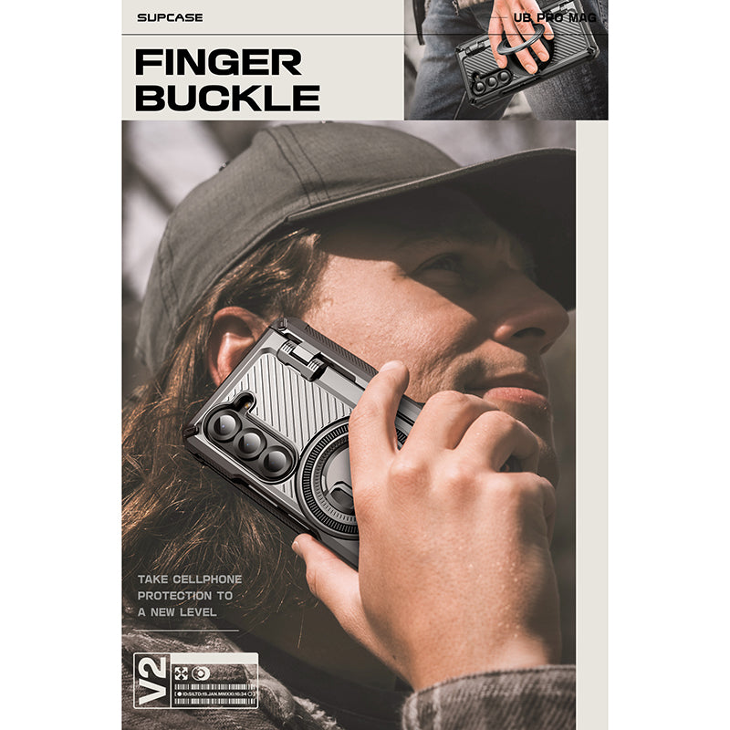 Samsung Galaxy Z Fold6 Unicorn Beetle PRO Mag Rugged Case - Heavy Duty Protective Cover with Magnetic Kickstand, Shockproof & Scratch Resistant (Black) - Perfect for Outdoor Adventures, Work & Travel