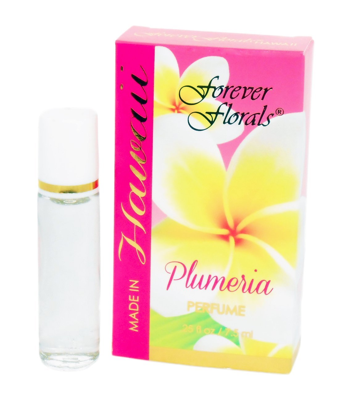 Hawaii Forever Florals Plumeria Perfume - Tropical Floral Scent for Women, Long-Lasting Fragrance Oil for Daily Wear & Special Occasions