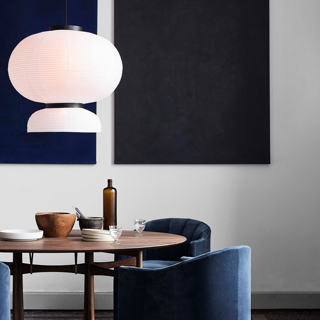 Formakami JH5 Pendant Light - Modern Paper Pendant Lamp for Dining Room, Living Room & Bedroom Lighting - Scandinavian Style Hanging Light Fixture