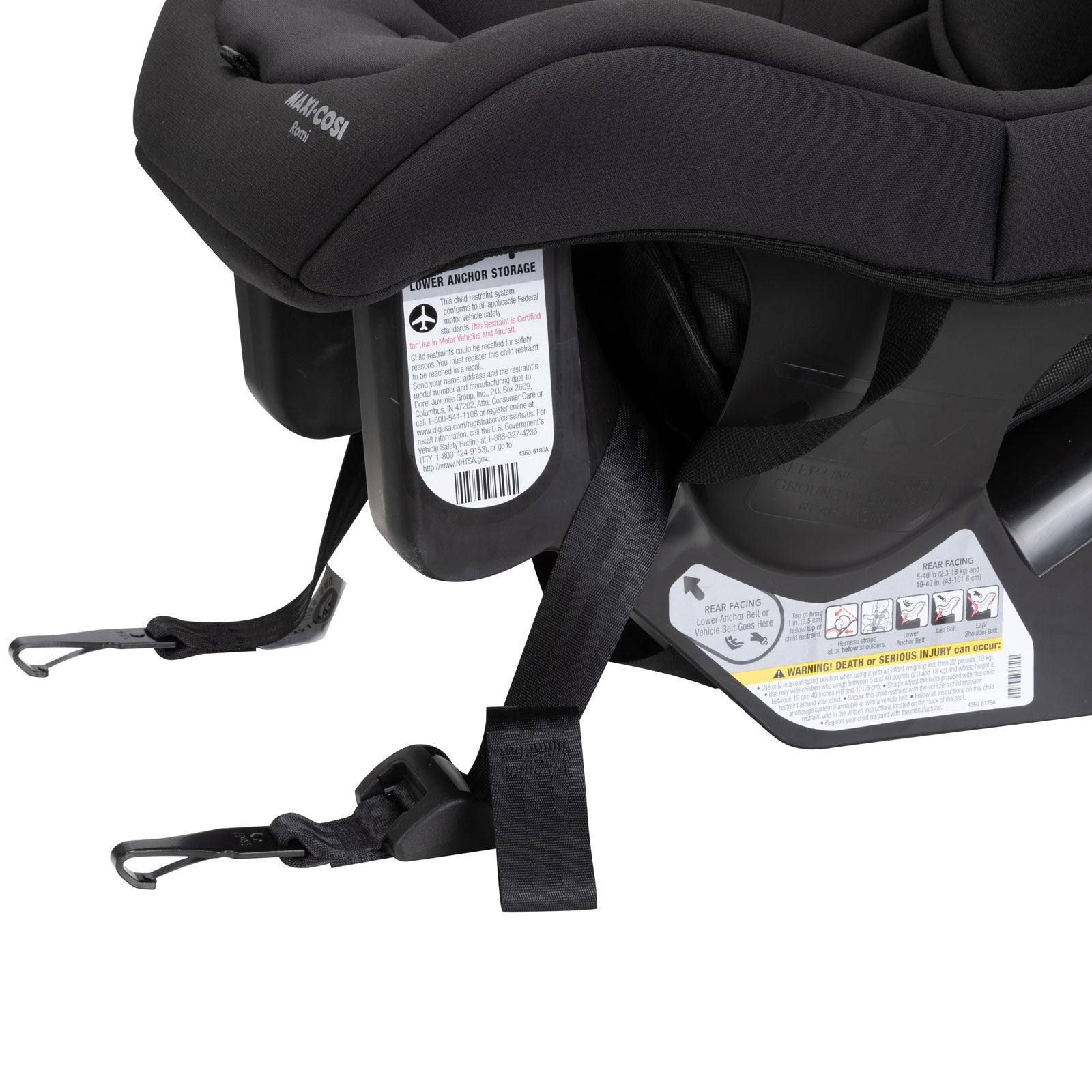 Maxi Cosi Romi Convertible Car Seat for Toddlers & Infants - Safe & Comfortable 3-in-1 Convertible Car Seat for Rear-Facing, Forward-Facing & Booster Mode - Perfect for Travel, Daily Commute & Family Road Trips
