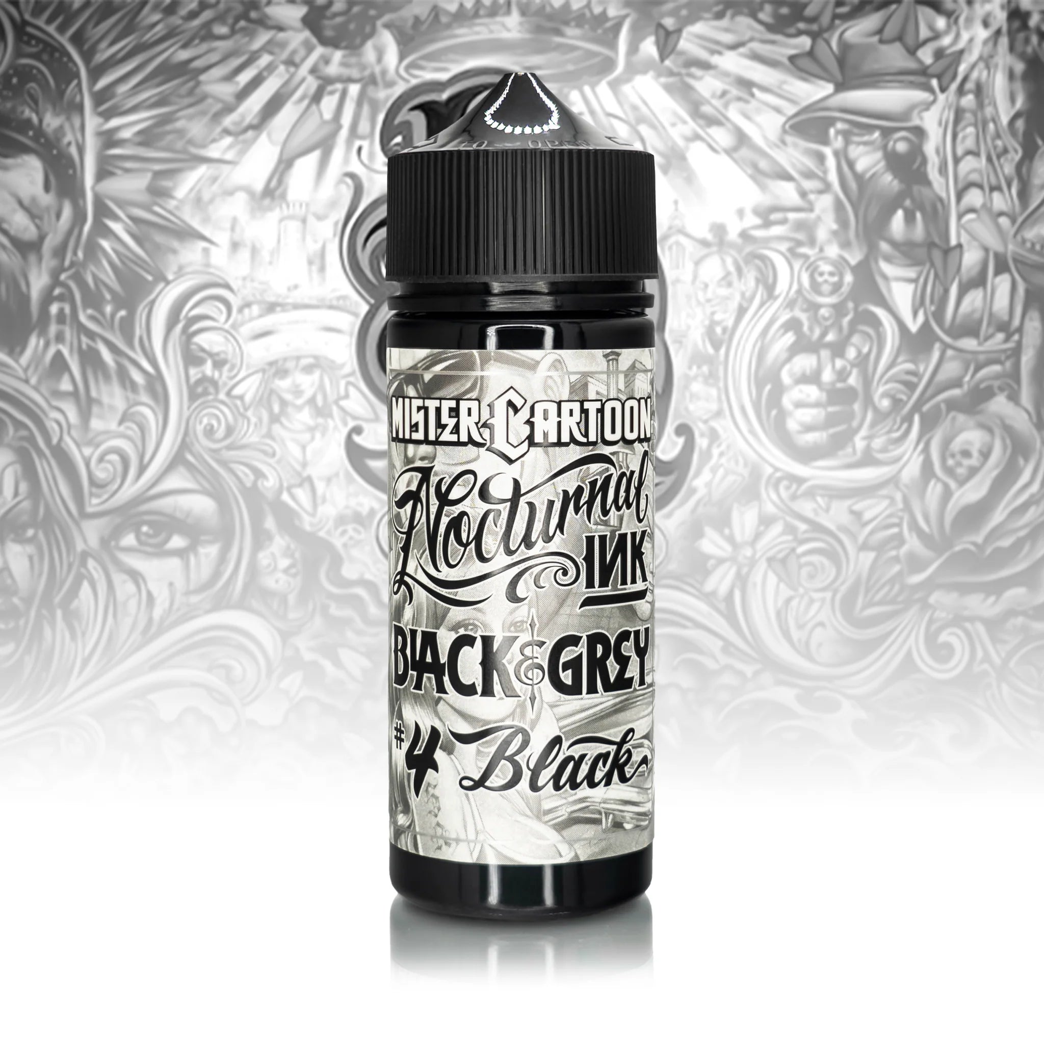 Bishop x Mister Cartoon Eternal Tattoo Ink Set - Professional Tattoo Ink Kit - 6 Bottles (4oz Each) - Perfect for Tattoo Artists, Permanent Makeup & Body Art Professionals