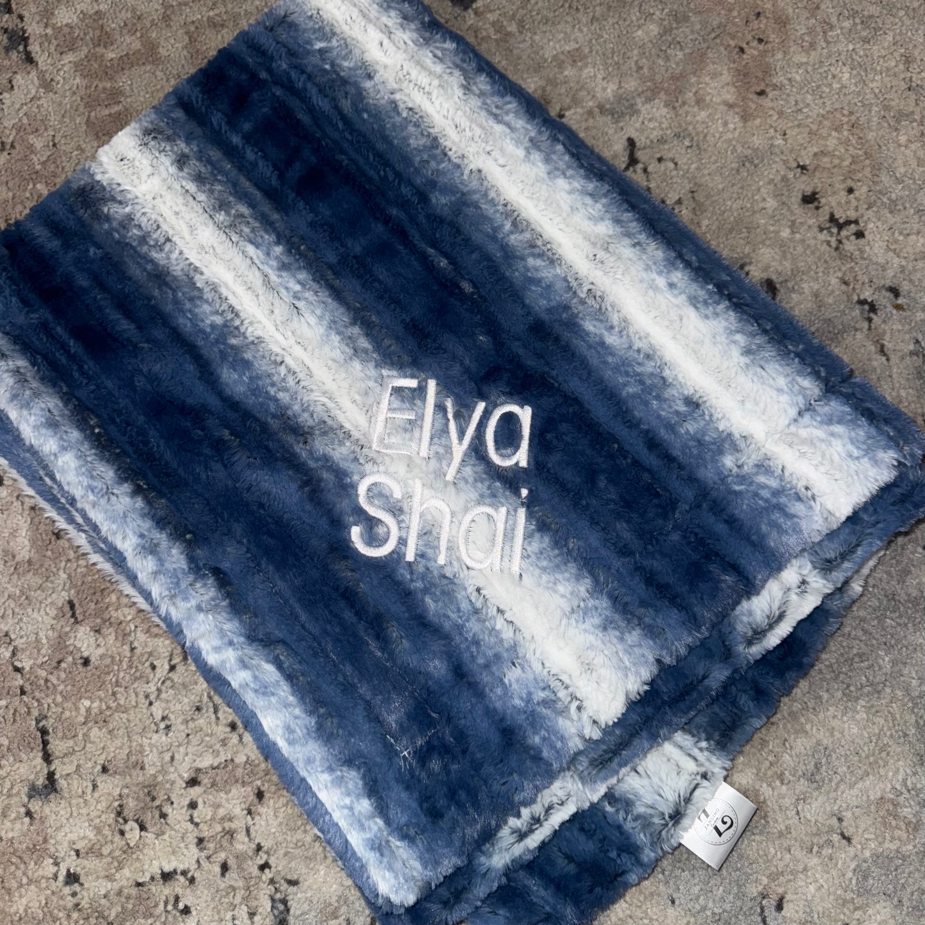 Zandino Rowan Jeans Minky Blanket - Ultra Soft Plush Fleece Throw for Adults & Kids - Cozy Couch, Bed, or Travel Blanket - Perfect for Lounging, Napping & Gift Giving