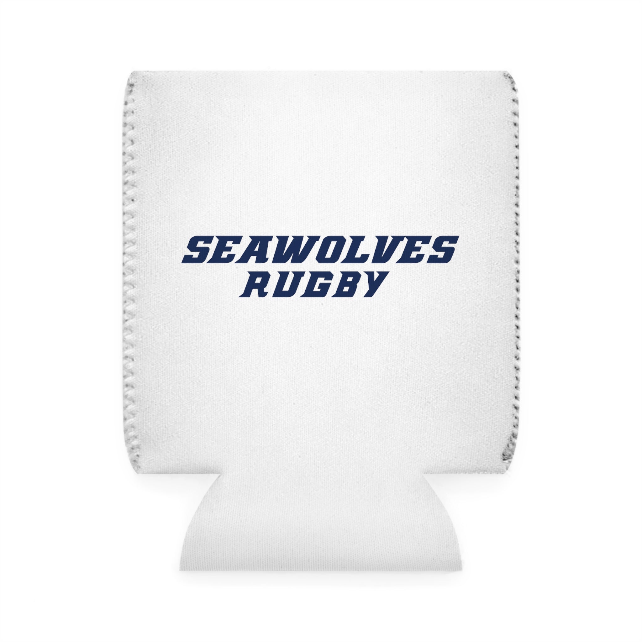 Seawolves White 12oz Standard Beer Can Cooler Koozie - Keep Drinks Cold for Outdoor Parties, BBQs & Beach Days
