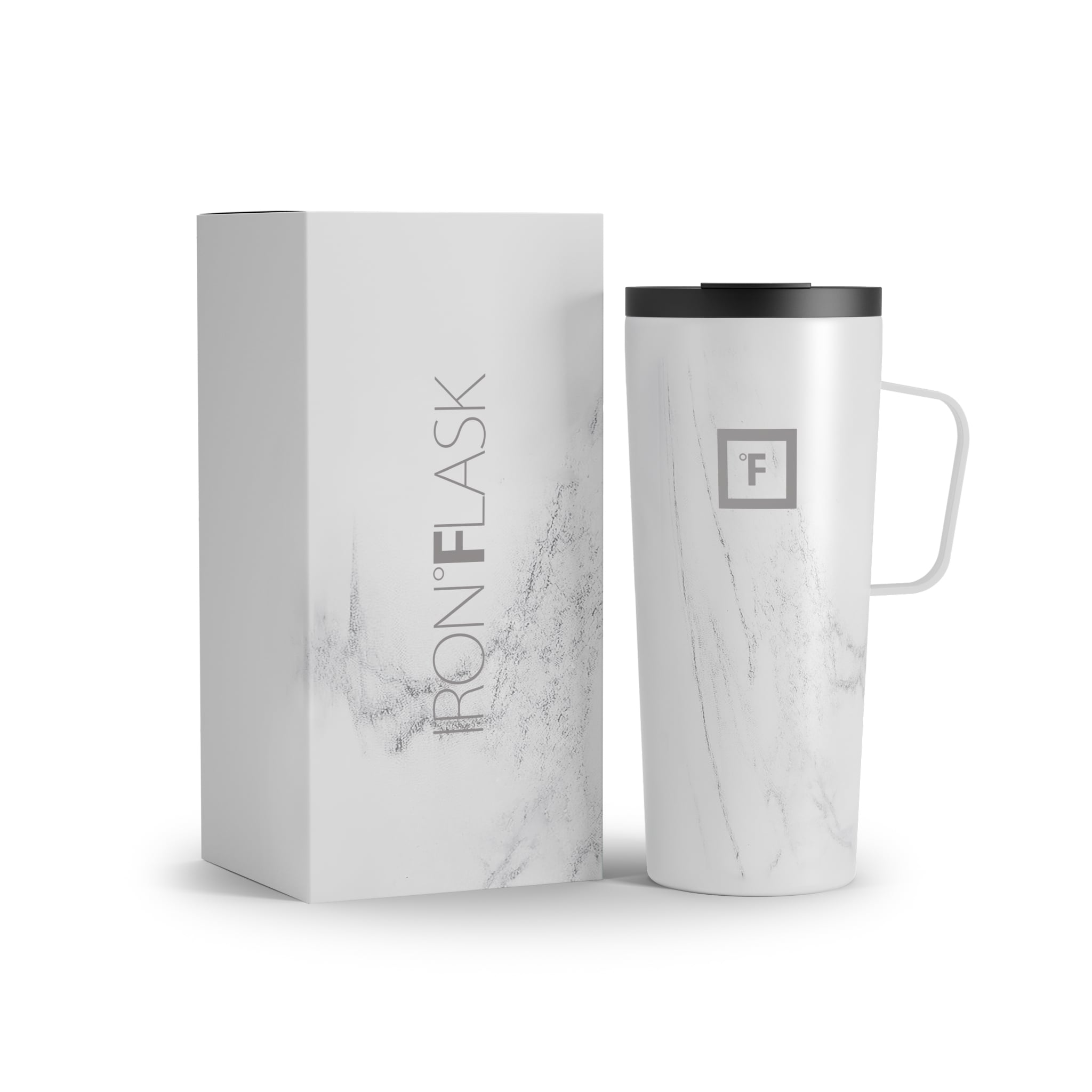 24 Oz Insulated Grip Coffee Mug 2.0 - Leak-Proof Travel Tumbler with Handle for Hot & Cold Drinks - Perfect for Office, Commute, Camping & Outdoor Activities