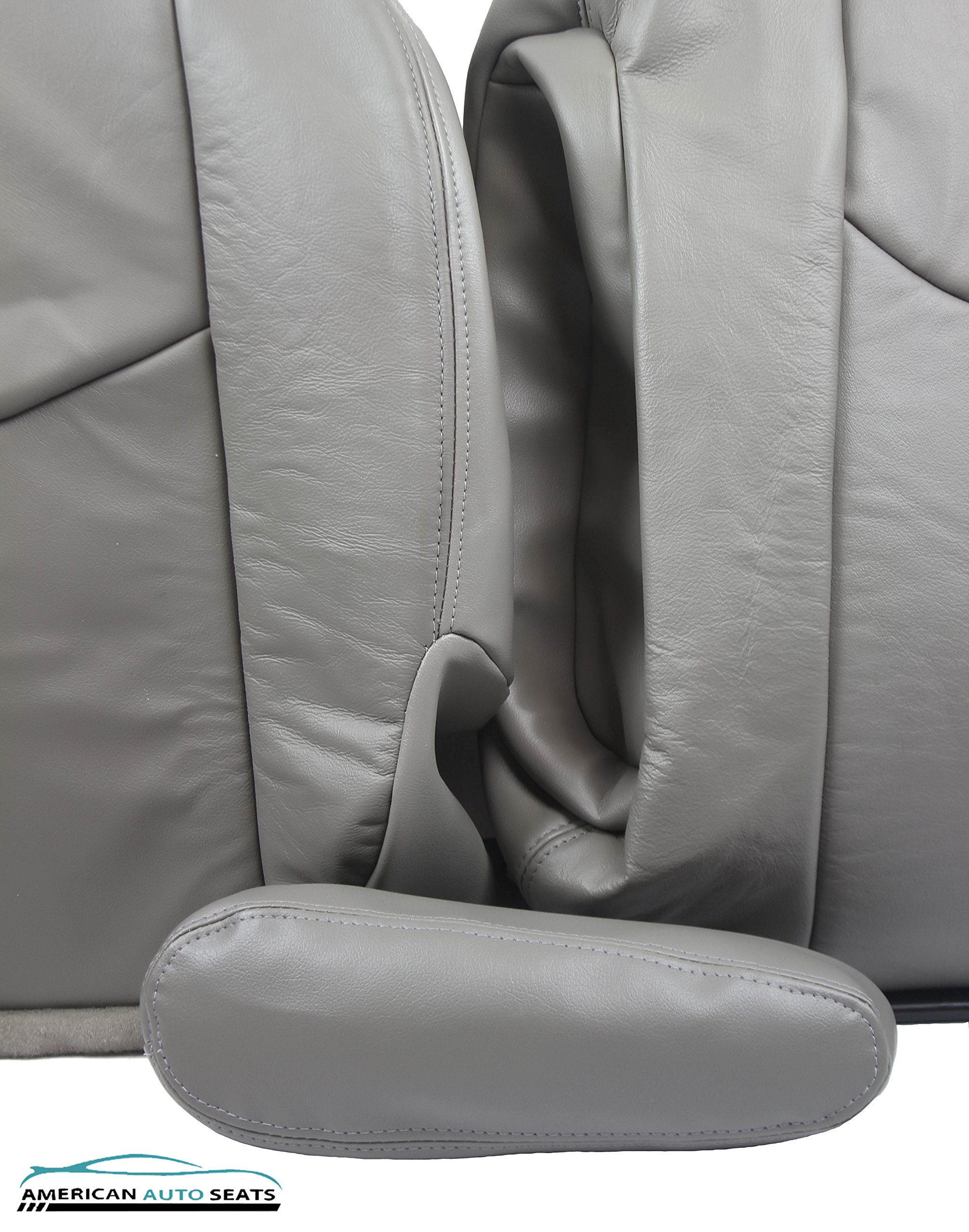 Xtreme Covers Full Leather Driver Side Bottom Seat Cover Replacement - Gray - Compatible with 2005 Chevy Silverado 1500/2500/3500 | Durable & Custom Fit | Perfect for Truck Upgrades, Road Trips & Daily Commuting