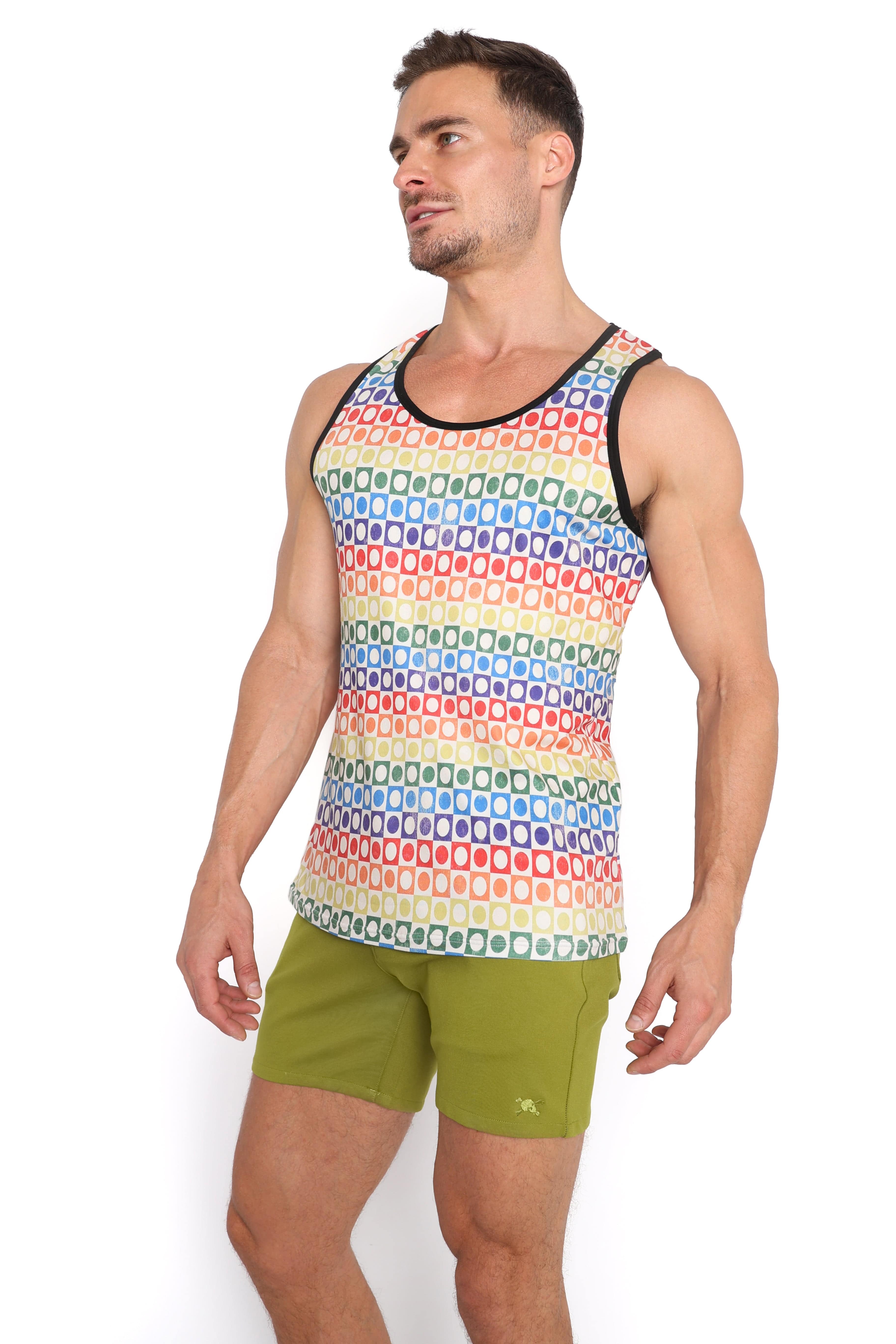Green Logo Knit Stretch Shorts - Comfortable Casual Wear for Men & Women | Perfect for Gym, Lounge, and Everyday Use