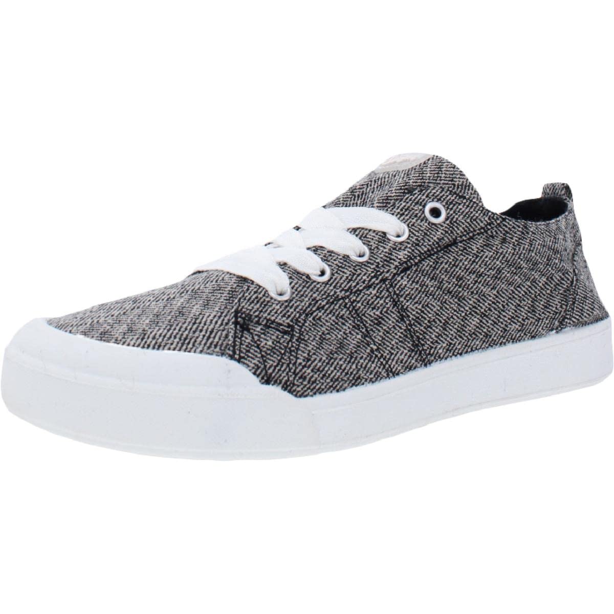 Women's Canvas Sneakers - Low Top Casual Lace Up Shoes with Cute Fashion Design for Walking, Streetwear & Festival Outfits | Perfect for Daily Wear, Music Festivals and Summer Fashion