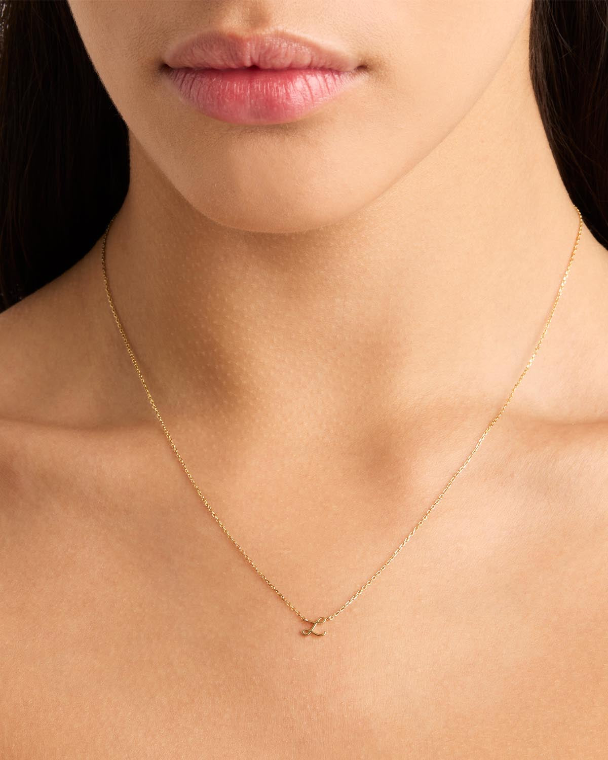 14K Solid Gold Love Letter Necklace for Women - Personalized Romantic Jewelry Gift for Her - Perfect for Anniversaries, Valentine's Day & Special Occasions