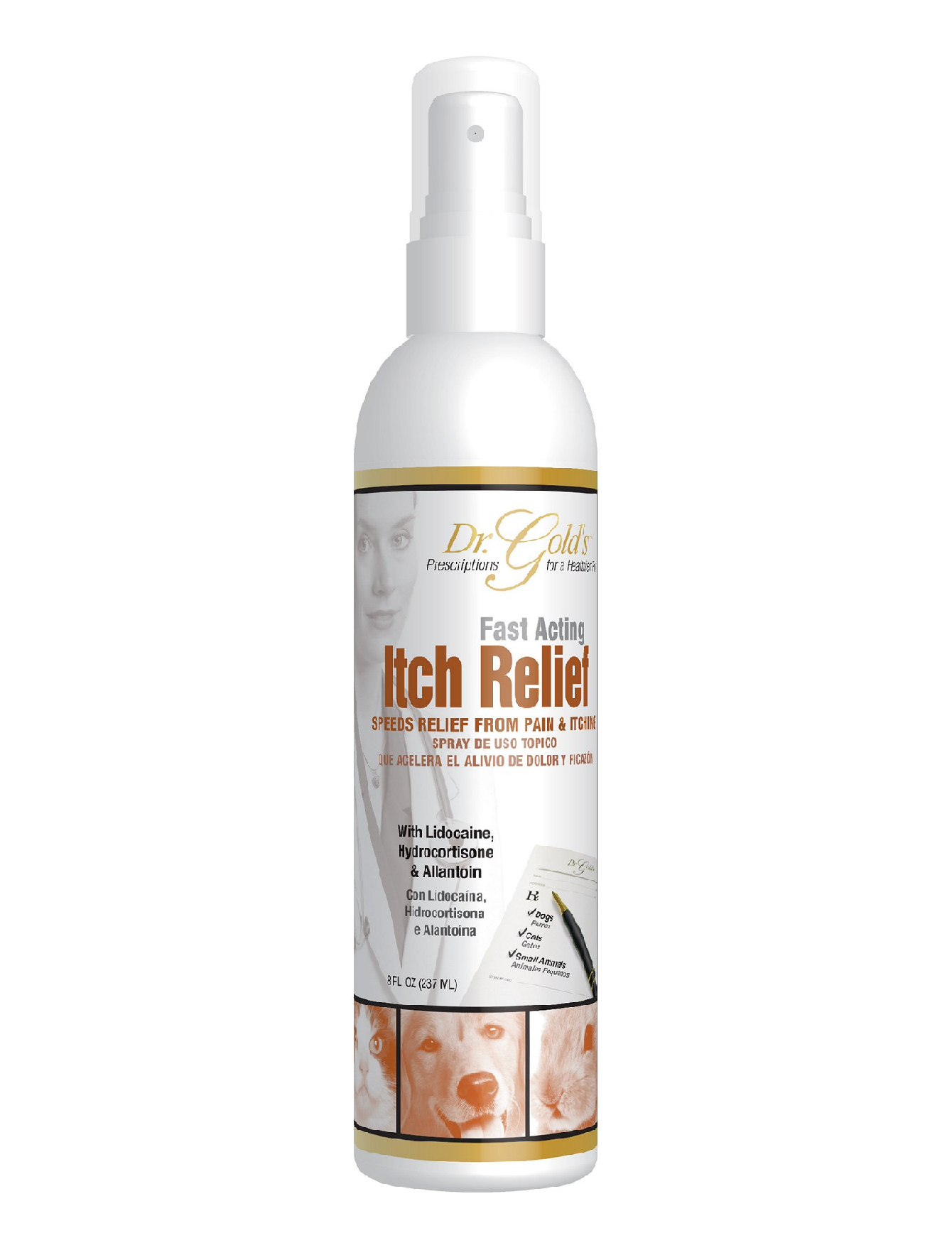 Dr. Gold's Itch Relief Cream 8oz (236ml) - Fast-Acting Anti-Itch Formula for Bug Bites, Poison Ivy & Dry Skin - Soothes Irritation & Redness for Adults & Kids - Perfect for Outdoor Activities, Camping & Hiking