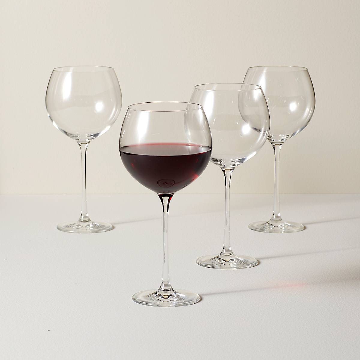 Premium Tuscany Classics Beaujolais Wine Glasses Set of 4 - Elegant Stemware for Red Wine, Perfect for Dinner Parties & Romantic Evenings