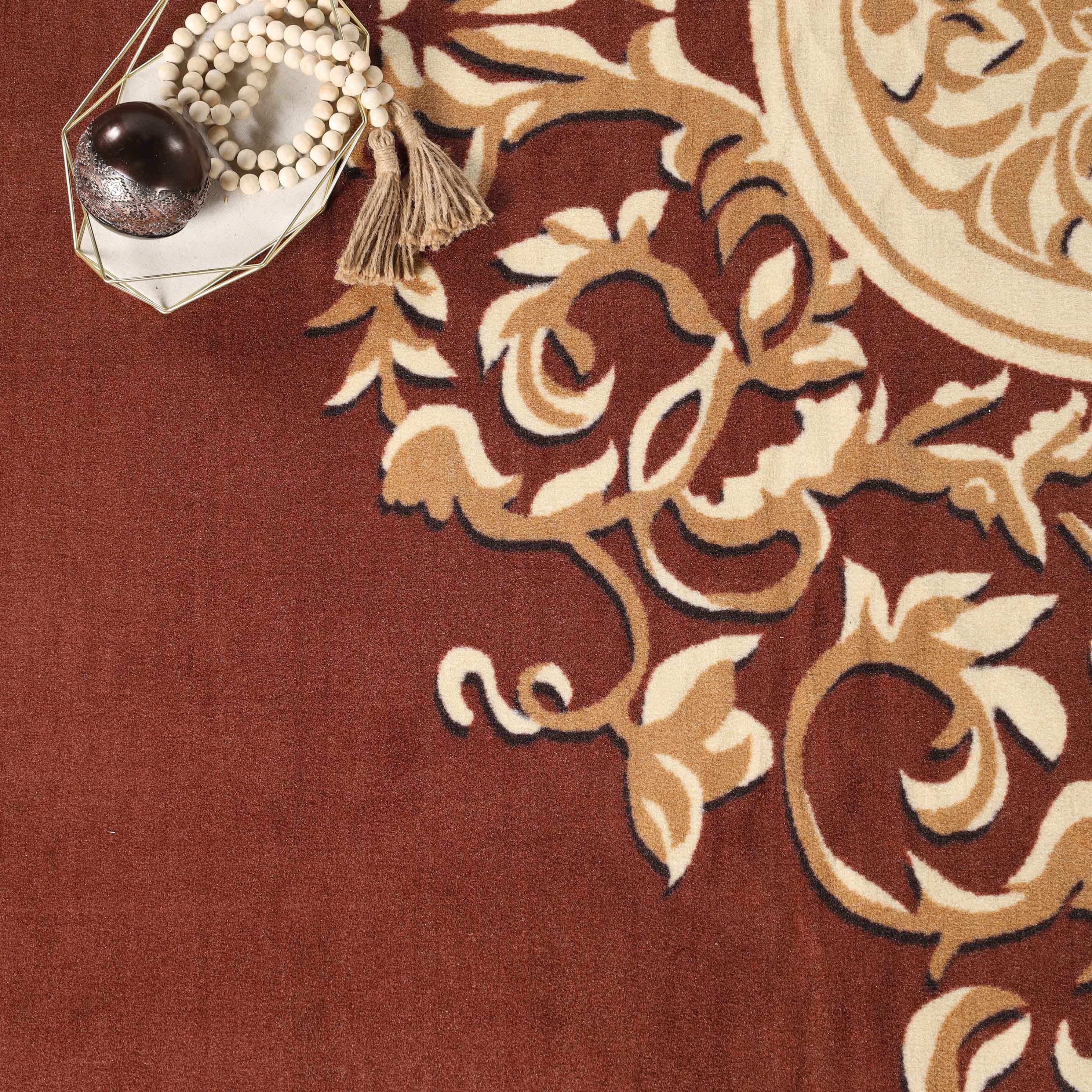 Large Medallion Modern Bohemian Indoor Area Rug or Runner - Perfect for Living Room, Bedroom, and Hallway Decor