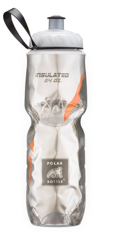 Polar Bottle Carbon 24oz (710mL) Insulated Water Bottle - BPA Free, Leak Proof, Durable Cycling & Sports Bottle for Gym, Hiking, Running & Outdoor Activities