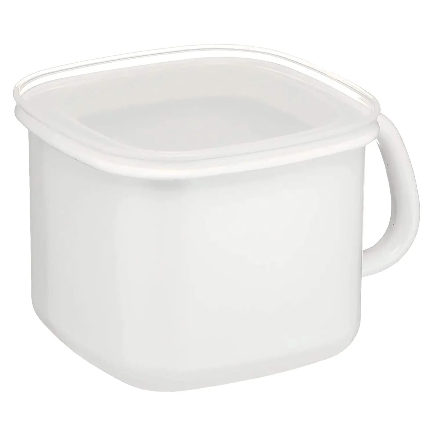 Premium Fujihoro Enamel Miso Soup Container - Airtight Japanese-Style Food Storage for Soup, Noodles & Leftovers - Ideal for Home Kitchens, Meal Prep & Bento Boxes
