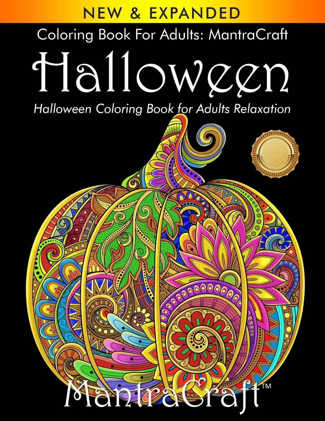 Halloween Coloring Book for Adults - Stress Relief & Relaxation with Spooky Mandala Designs | Perfect for Meditation, Art Therapy & Seasonal Decor