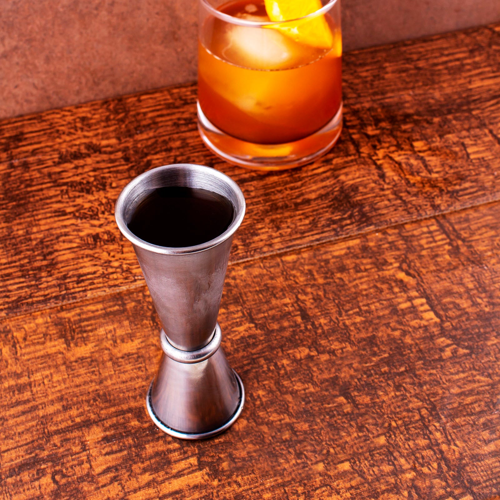 Premium BarConic® Stainless Steel Tall Jigger - Japanese Style 30ml/50ml - Perfect for Cocktail Making, Bartending & Home Bar Use