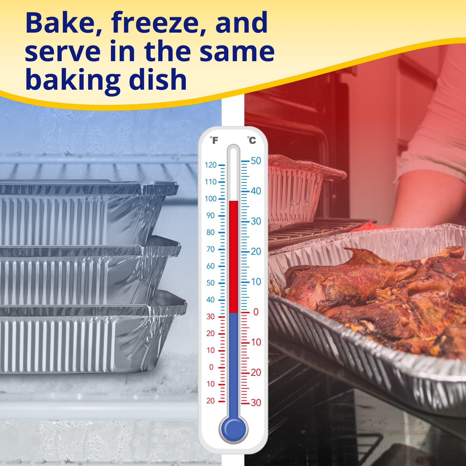 IDL Packaging Full Size Aluminum Steam Table Pans - 21