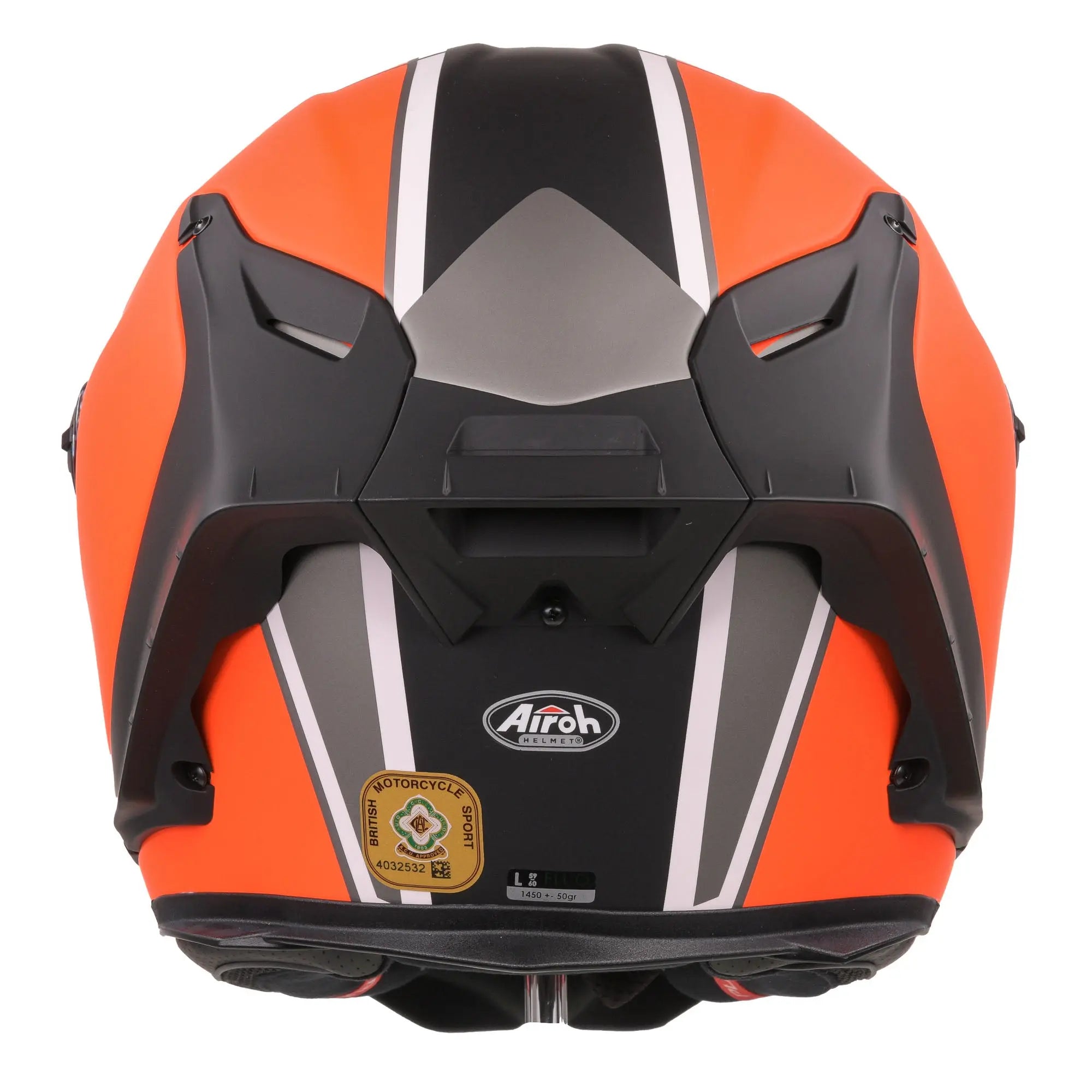 Airoh GP 550 S Matt Skyline Orange Motorcycle Helmet - Lightweight DOT Certified Full Face Helmet for Street Bike & Racing - Perfect for Urban Commuting & Track Days