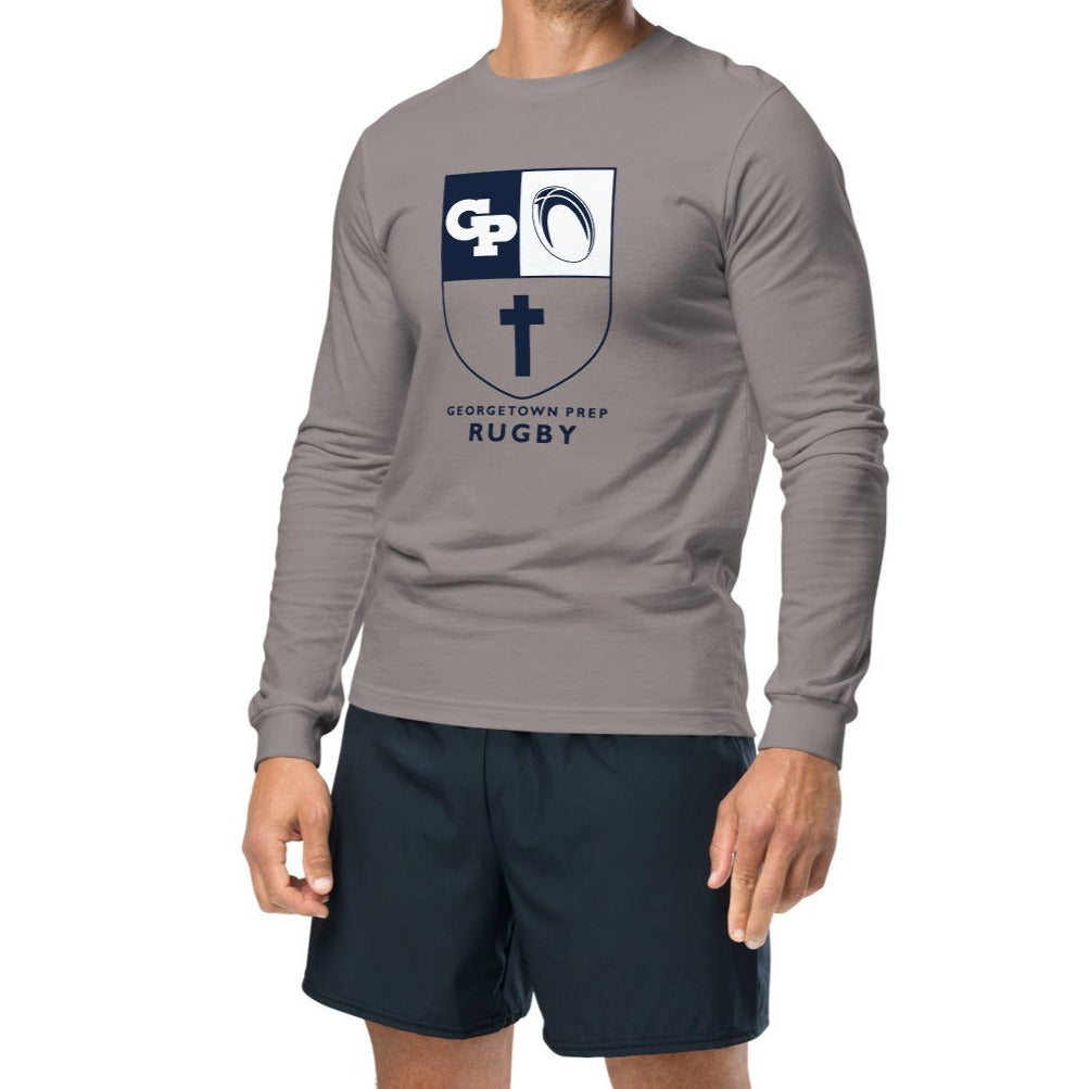 Georgetown Prep Rugby Long Sleeve Social T-Shirt - Comfortable & Stylish for School Events, Games & Casual Wear