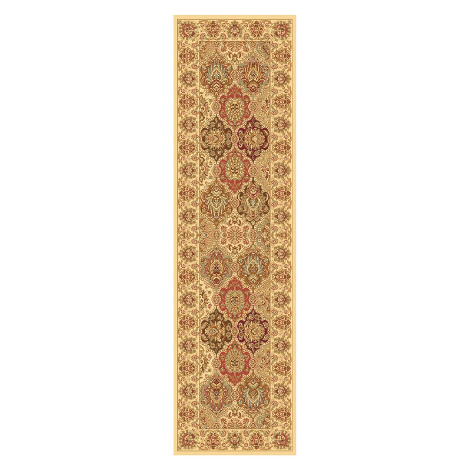 Rugs America New Vision Collection P108 Oriental Traditional Area Rug - Panel Cherry, 2'3
