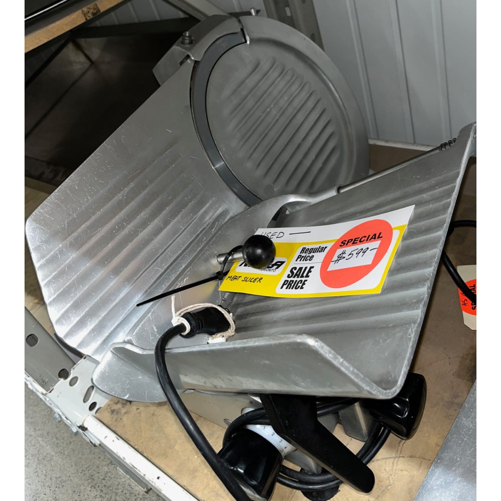 Refurbished Nella 12 Manual Meat Slicer 0.35HP 300E - Perfect for Delis, Butcher Shops & Home Kitchen Food Prep